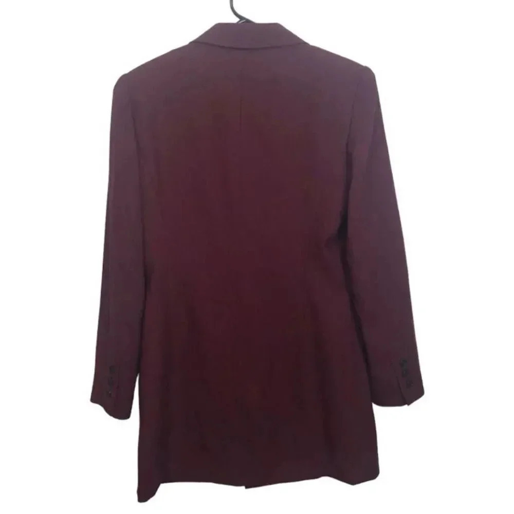 Kasper for ASL Double Breasted Coat Jacket Ss 6 - Picture 3 of 11